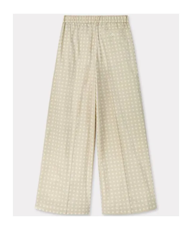 Kenzo Weave Twill Wide-Leg Pyjama Pants
