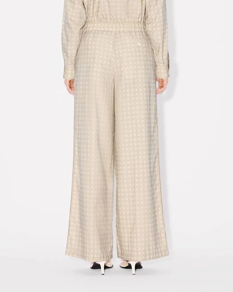 Kenzo Weave Twill Wide-Leg Pyjama Pants