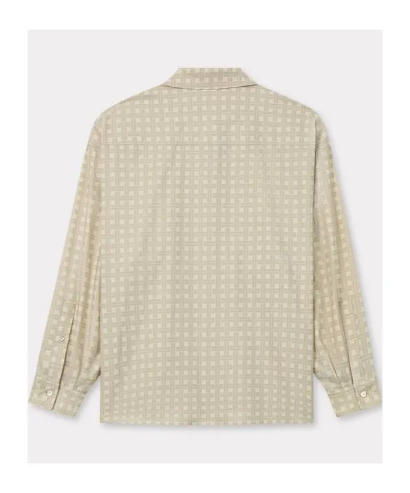 Kenzo Weave Dropped Twill Shoulder Shirt