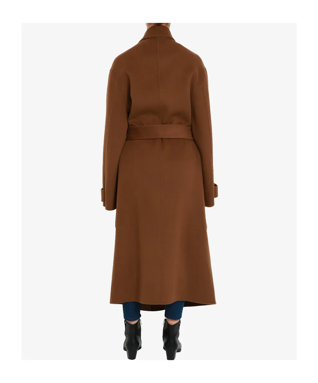 Tie-Up Long-Sleeve Coat