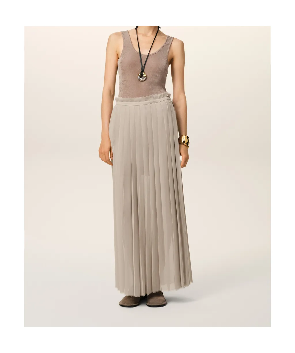 Ami Paris Pleated Maxi Skirt