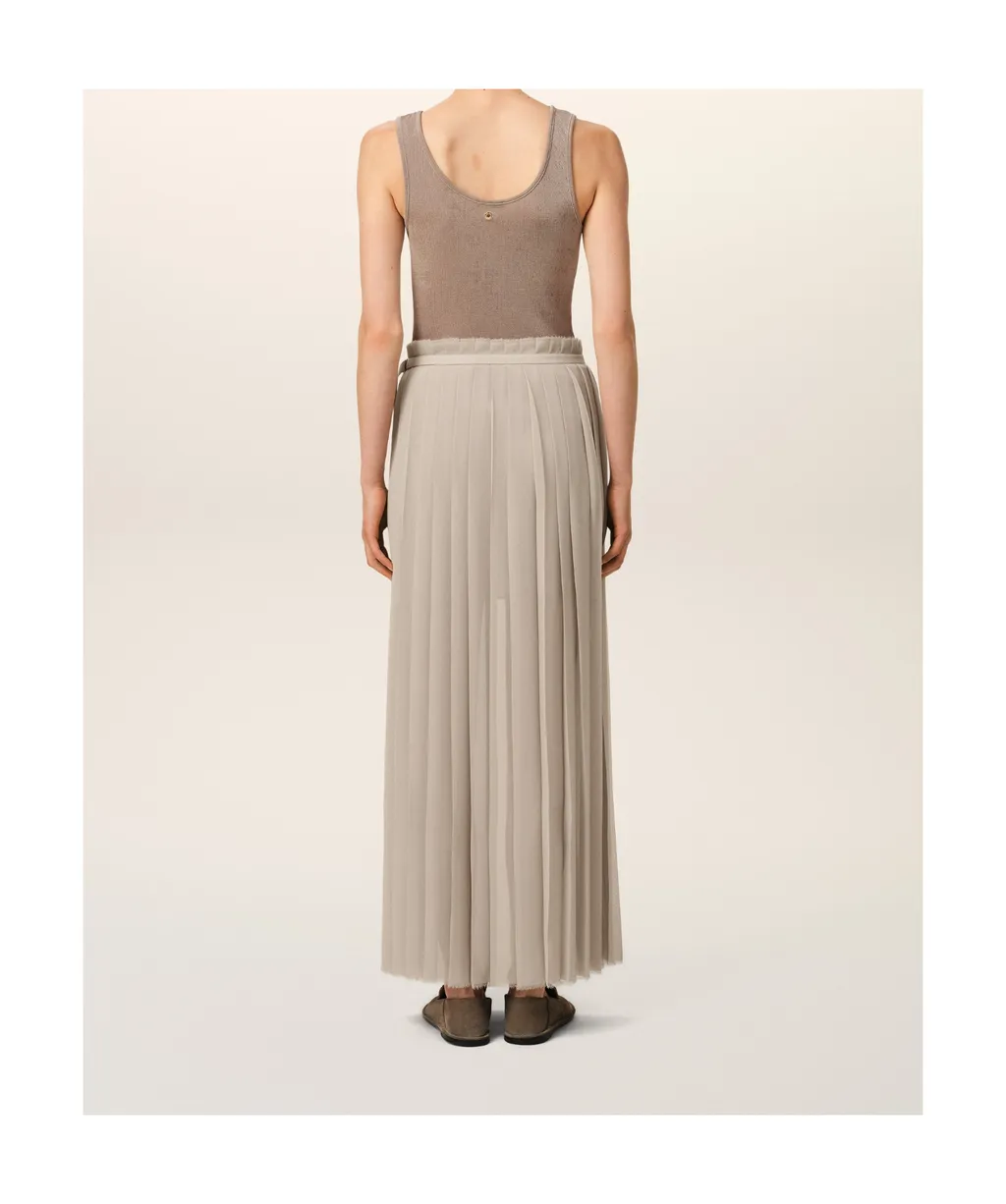 Ami Paris Pleated Maxi Skirt