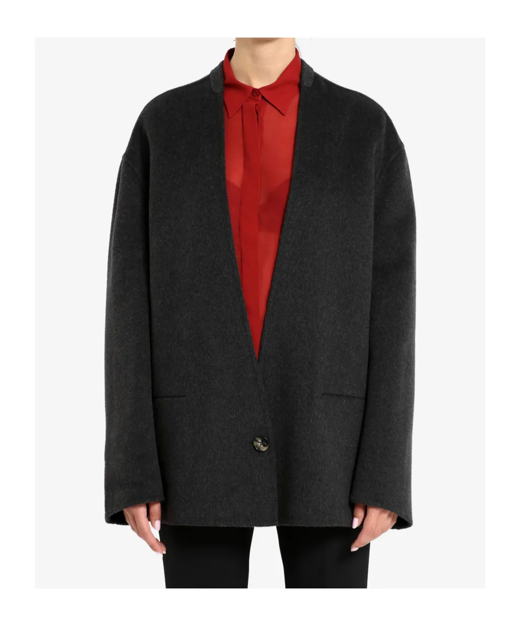 V-Neck Long Sleeve Suit Jacket