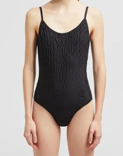 Diamond-Quilted Swimsuit