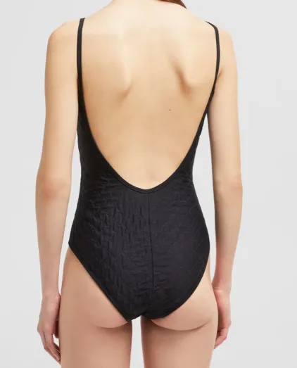 Diamond-Quilted Swimsuit