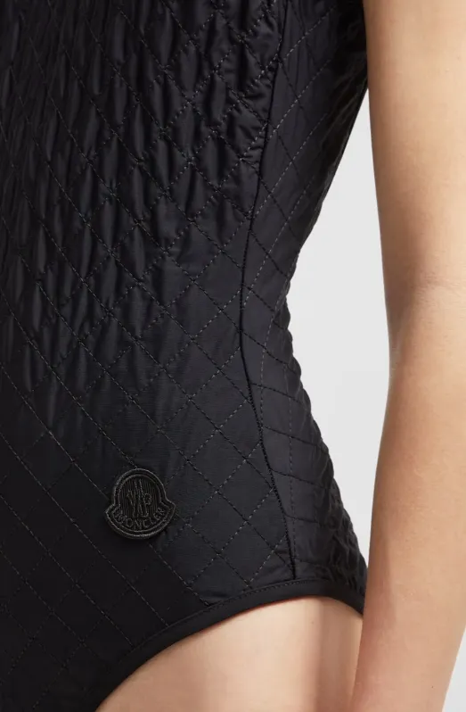 Diamond-Quilted Swimsuit