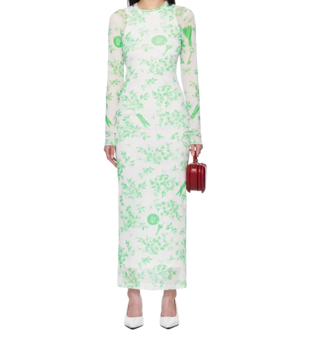 Round Neck Long Sleeve Dress