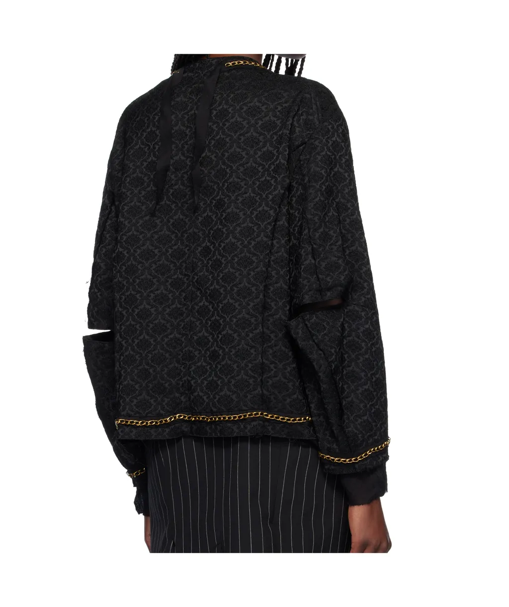 Patterned-Jacquard Jacket