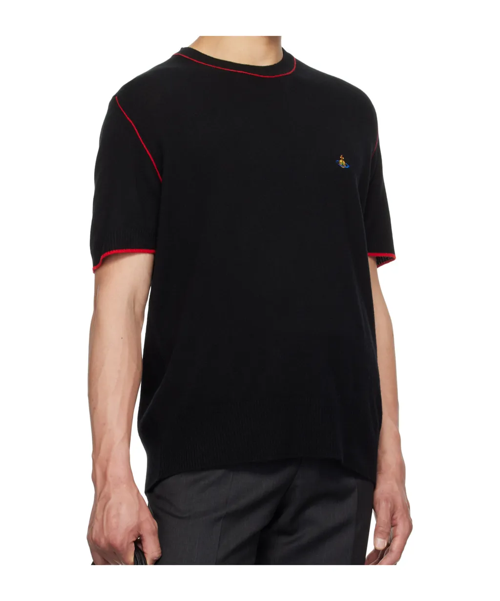 Alex Contrast-Stitched Short-Sleeves T-Shirt