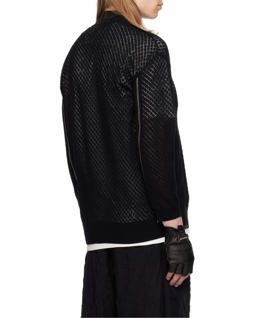 Knitted Mesh Sweater