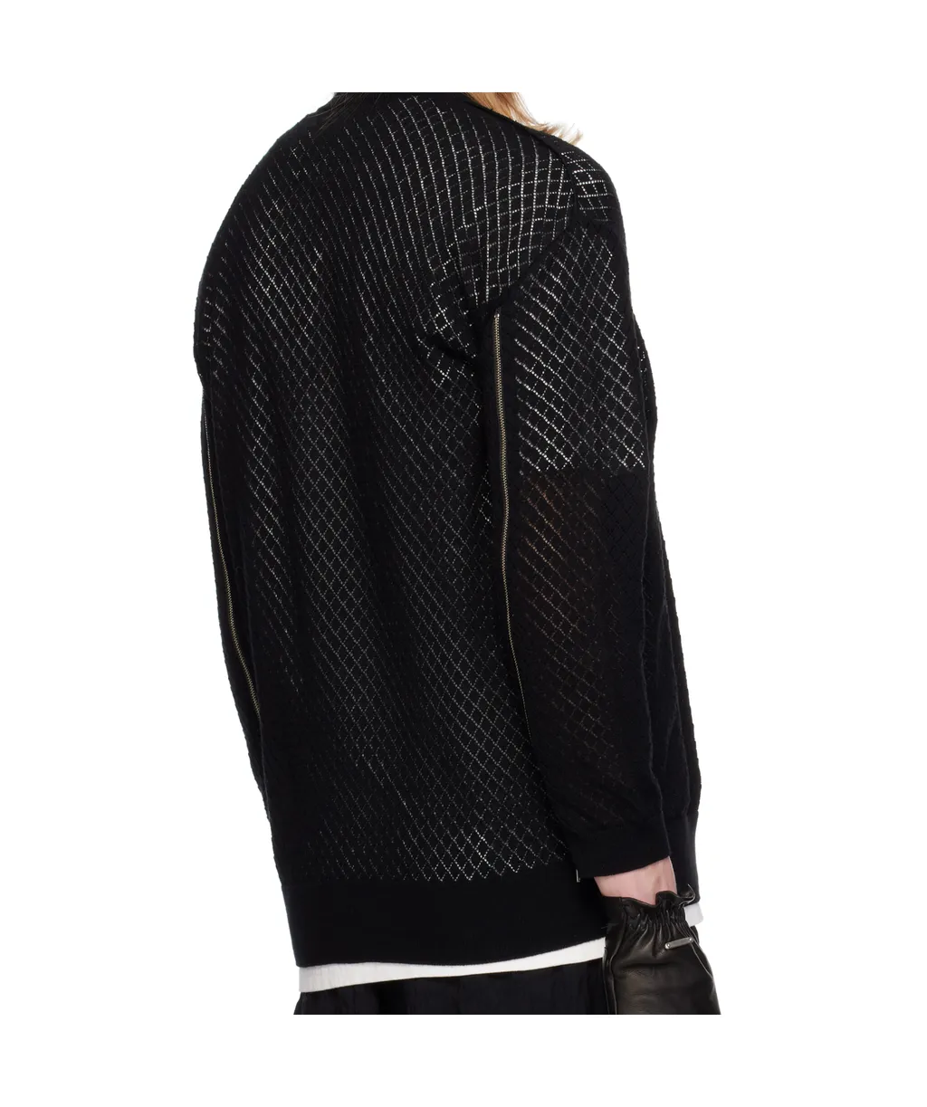 Knitted Mesh Sweater