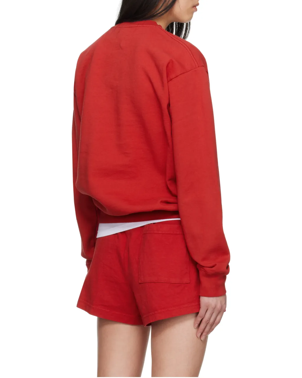 Sporty & Rich Logo Printed Crewneck Sweatshirt