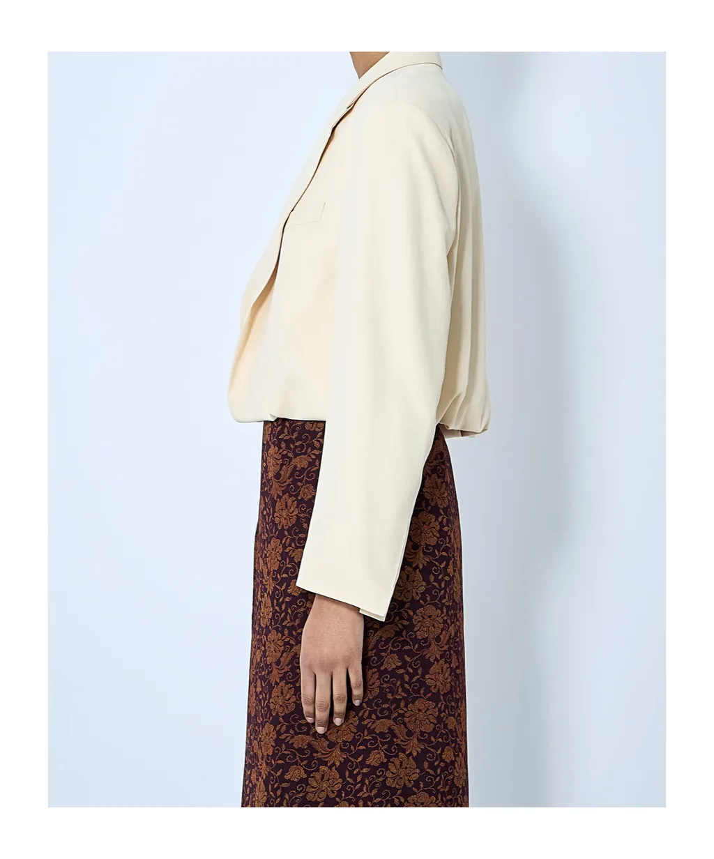 Crop Single-Breasted Blazer