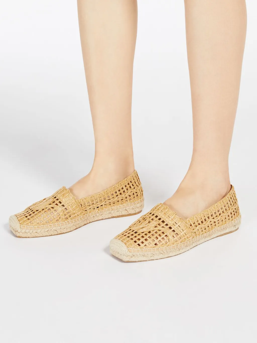 Raffia-Effect Espadrilles