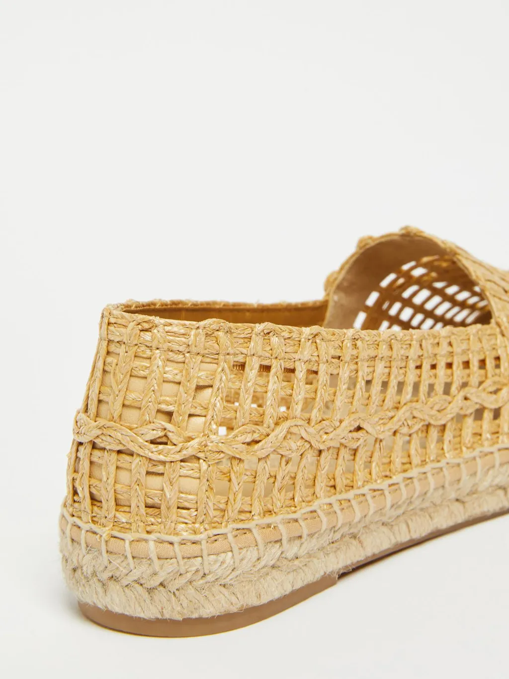 Raffia-Effect Espadrilles