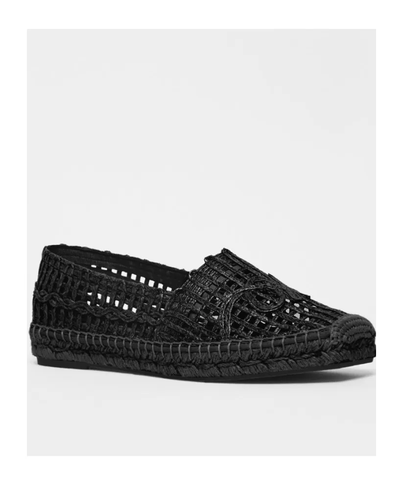 Raffia-Effect Espadrilles