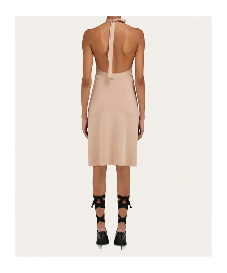 Ferragamo Knitted Halter Neck Dress