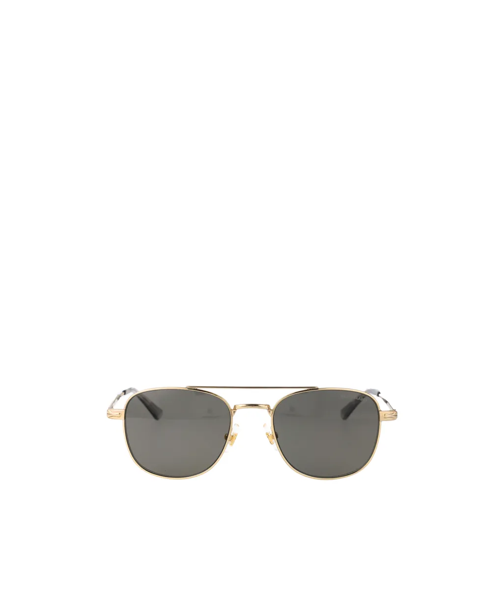 Montblanc Eyewear Double Bridge Pilot Frame Sunglasses