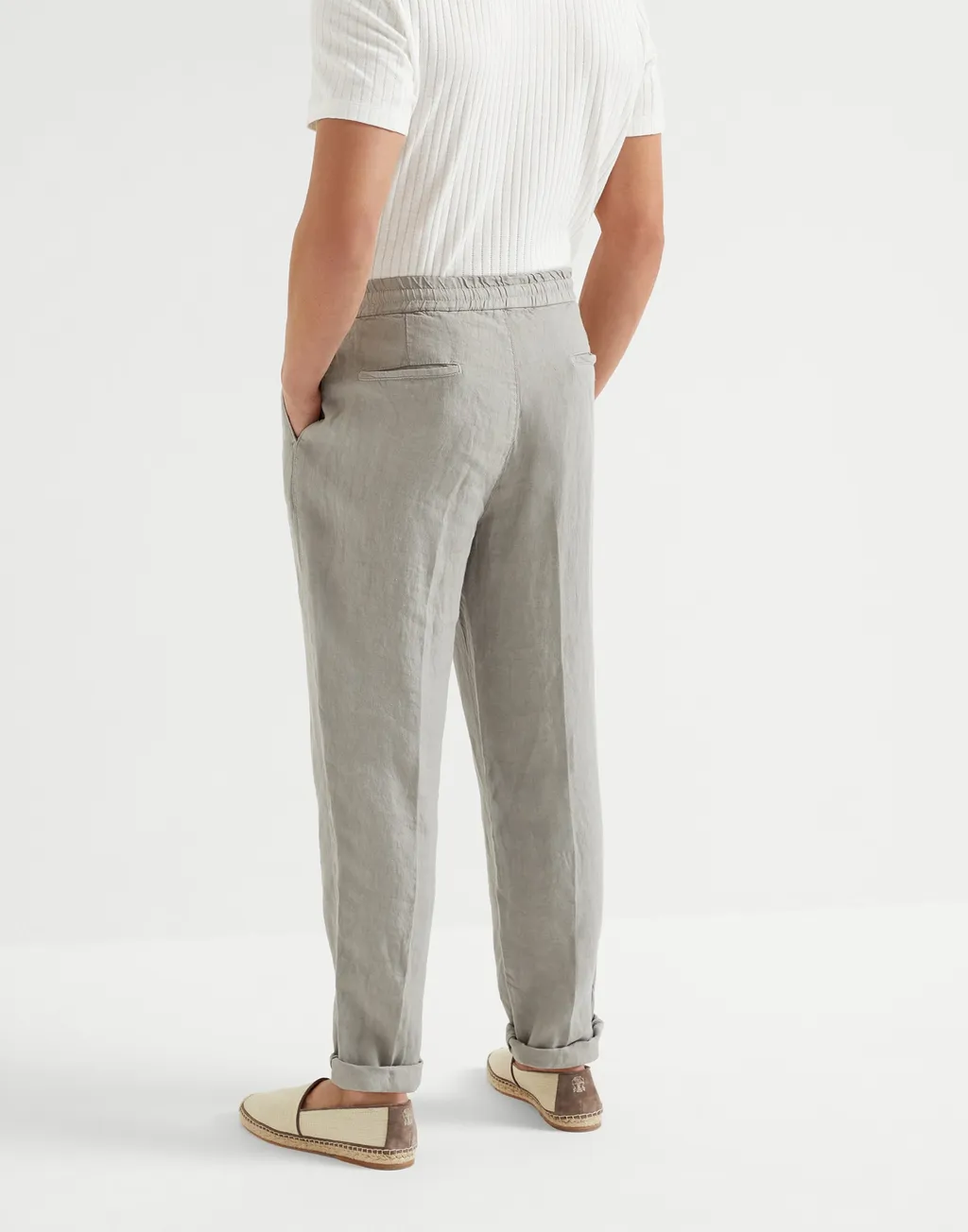 Brunello Cucinelli Elasticated Waistband Drawstring Pants