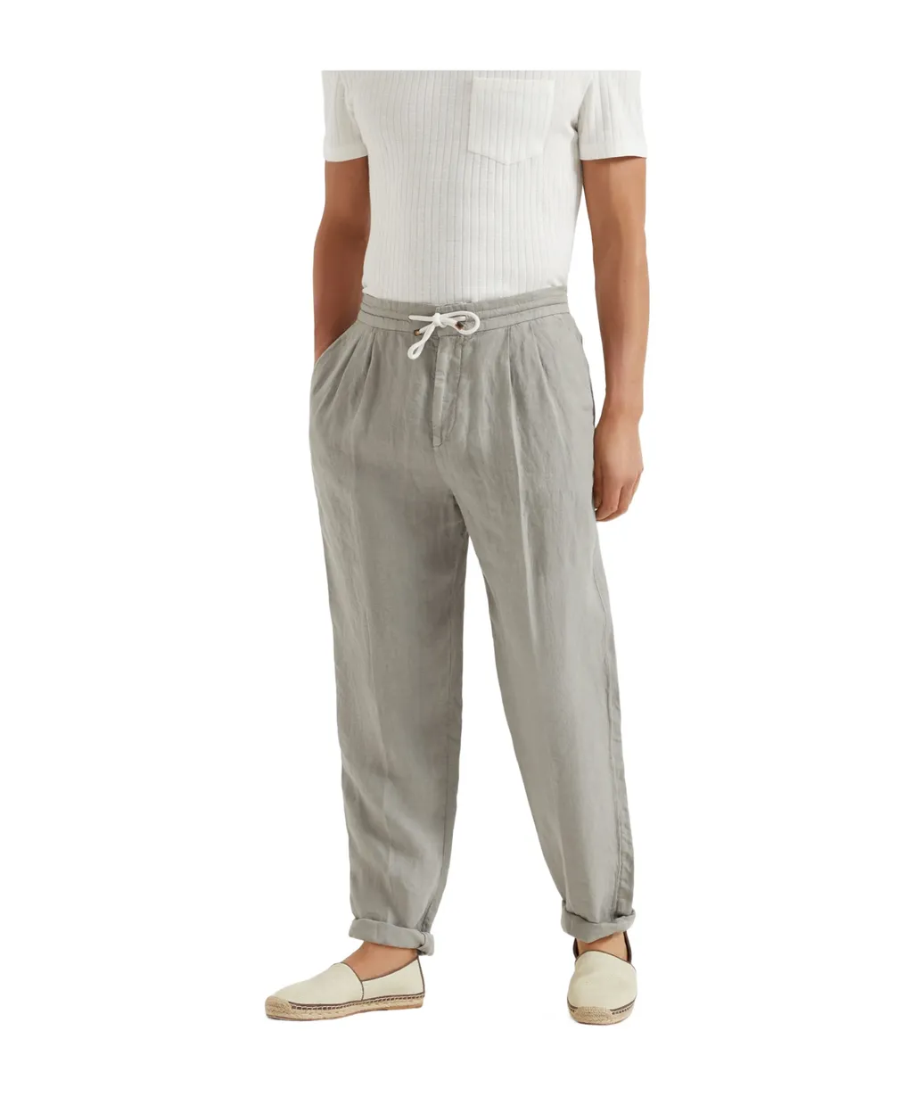 Brunello Cucinelli Elasticated Waistband Drawstring Pants