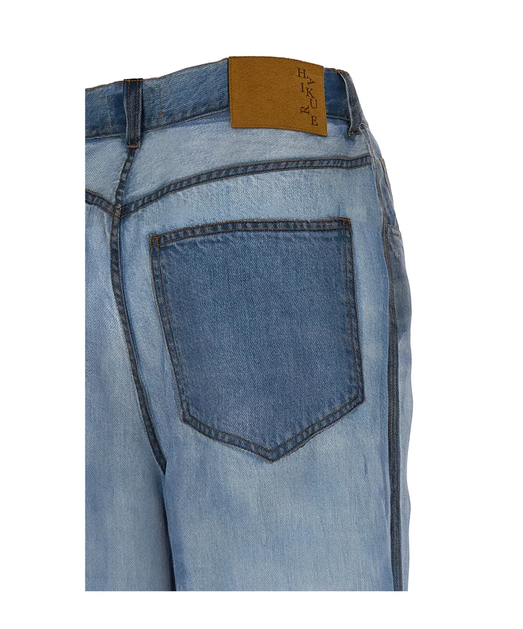 Denim Print Wide Leg
