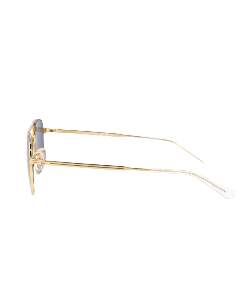 Montblanc Eyewear Double Bridge Pilot Frame Sunglasses