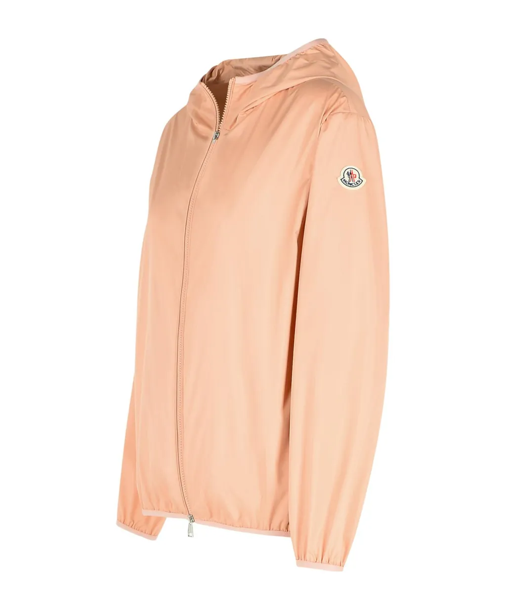 Moncler Fegeo Logo Patch Zip-Up Jacket