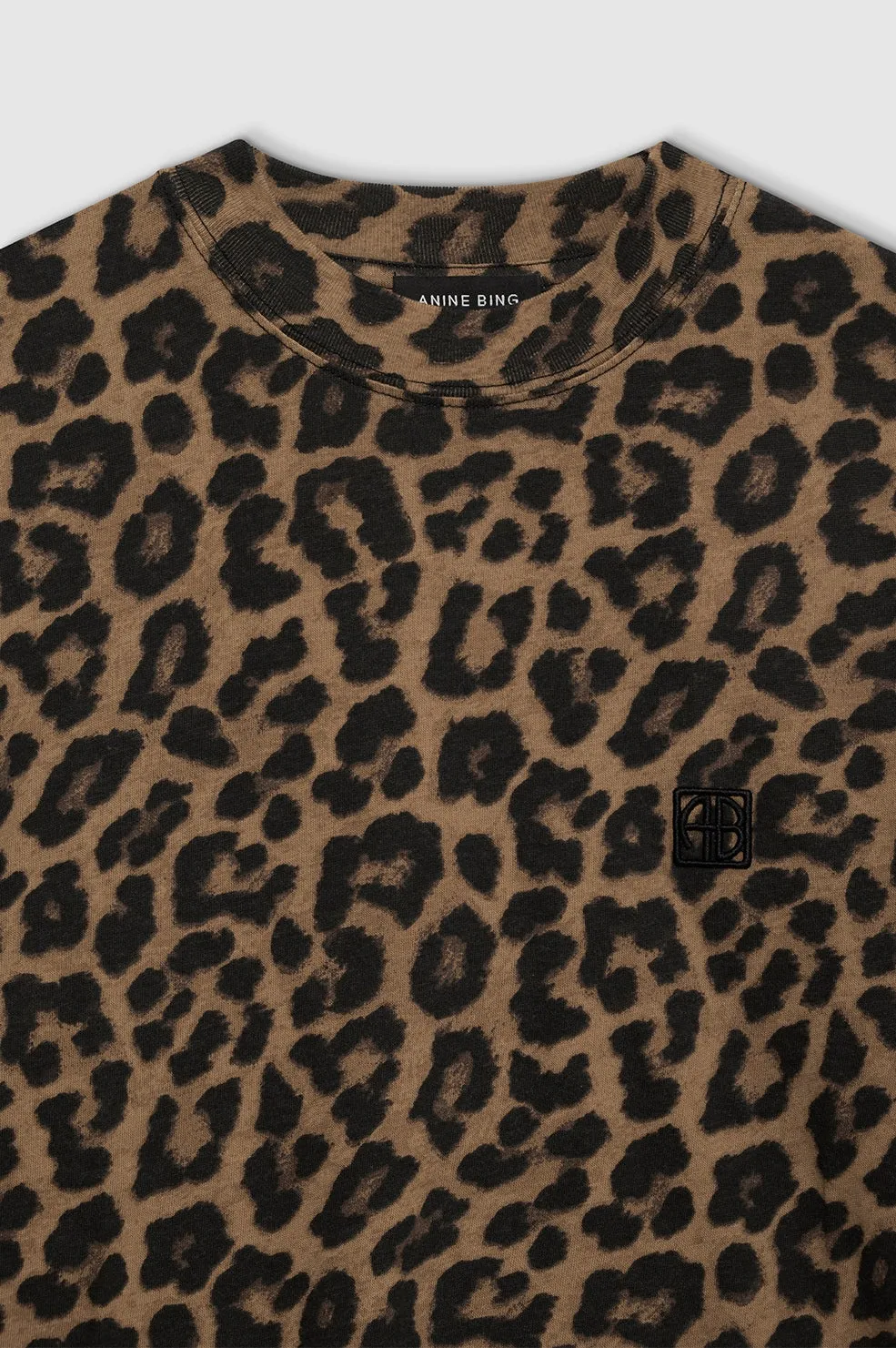 Anine Bing Avi Leopard Print Tee