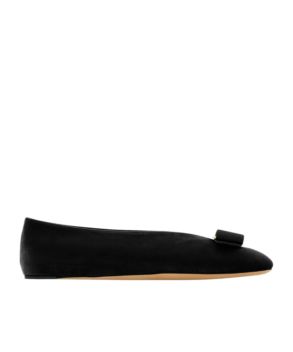 Ferragamo Vara Bow Slip-On Ballets