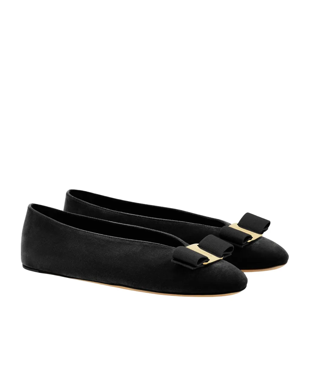 Ferragamo Vara Bow Slip-On Ballets