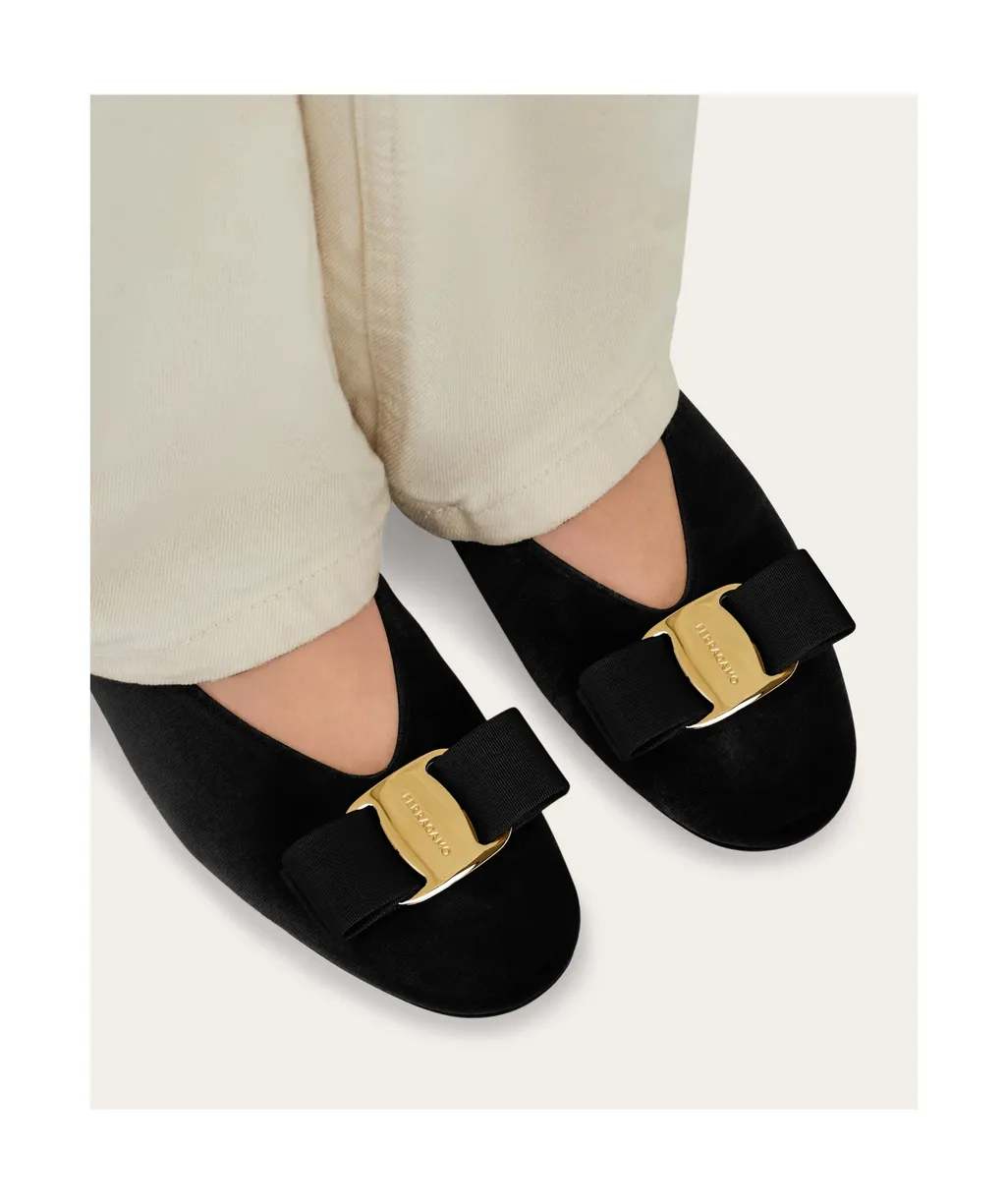 Ferragamo Vara Bow Slip-On Ballets