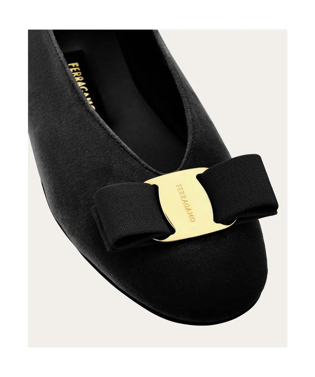 Ferragamo Vara Bow Slip-On Ballets