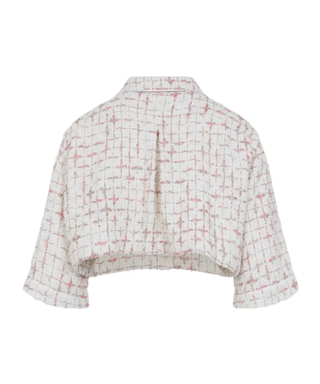 Silk Cropped Shirt