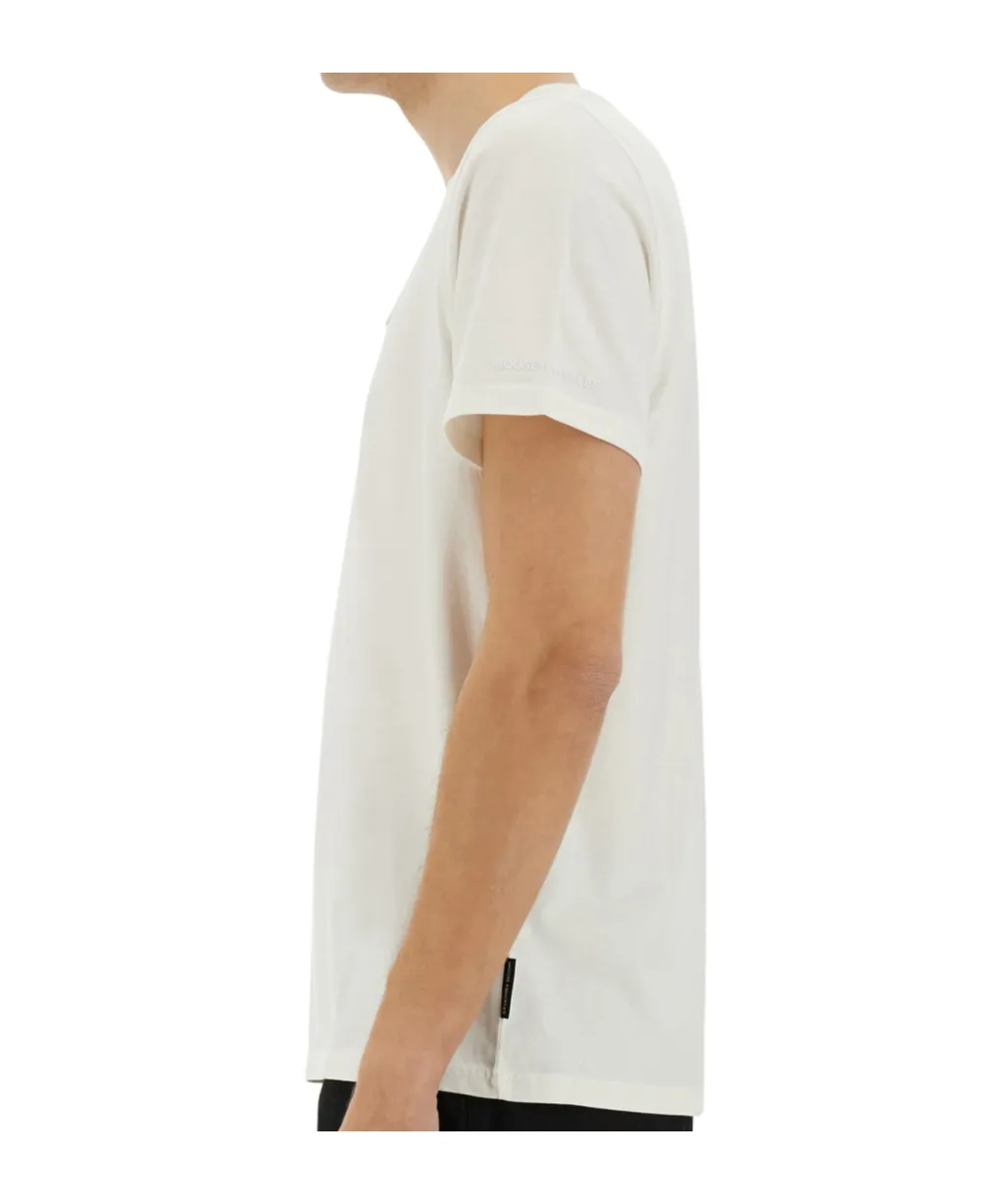 Moose Knuckles Logo Patch Crewneck T-Shirt