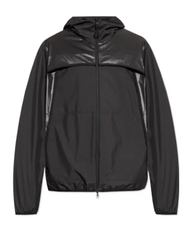 Moncler Logo Patch Zip-Up Hooded Jacket