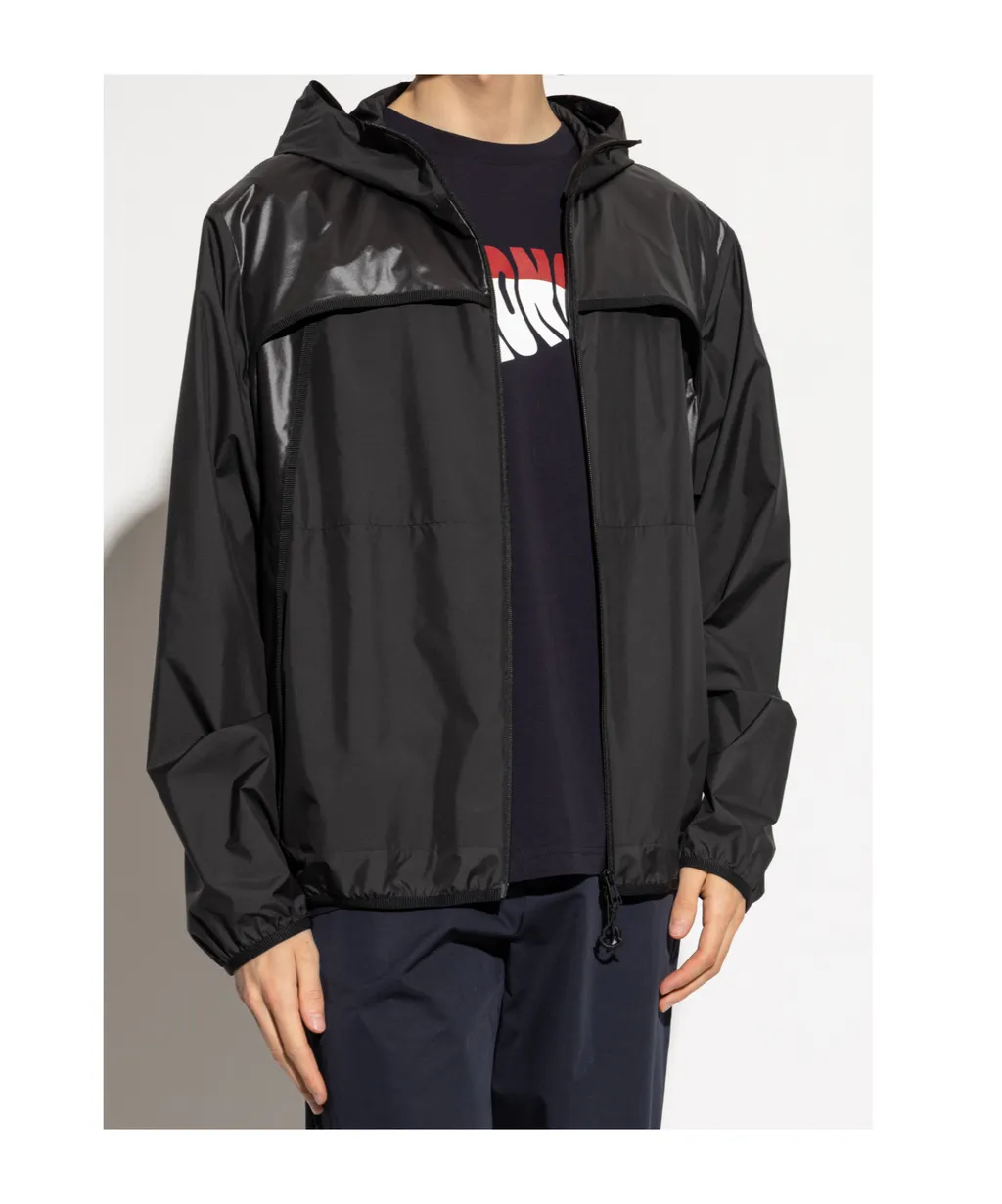 Moncler Logo Patch Zip-Up Hooded Jacket