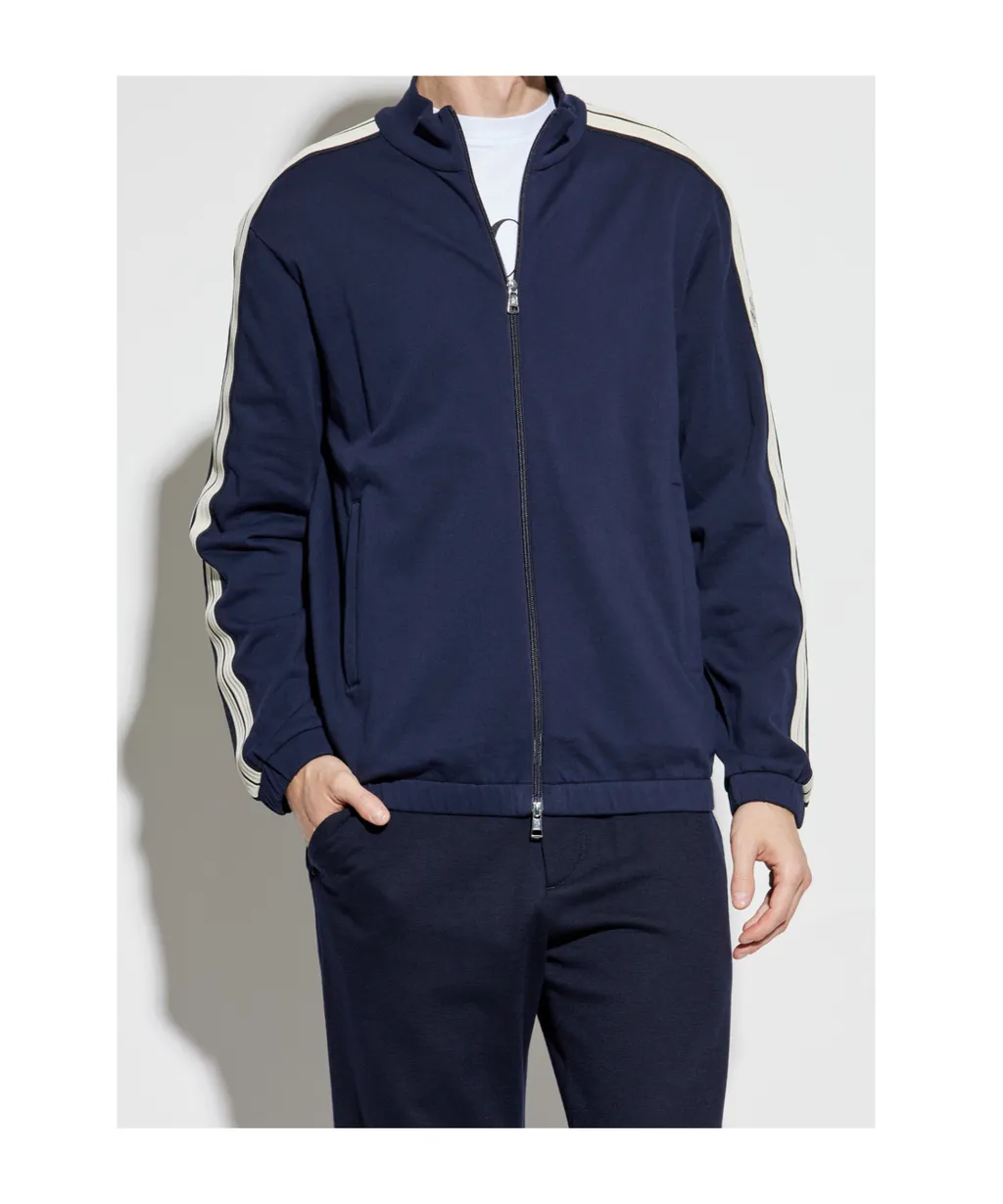 Moncler Logo Patch Zipped Sweatshirt