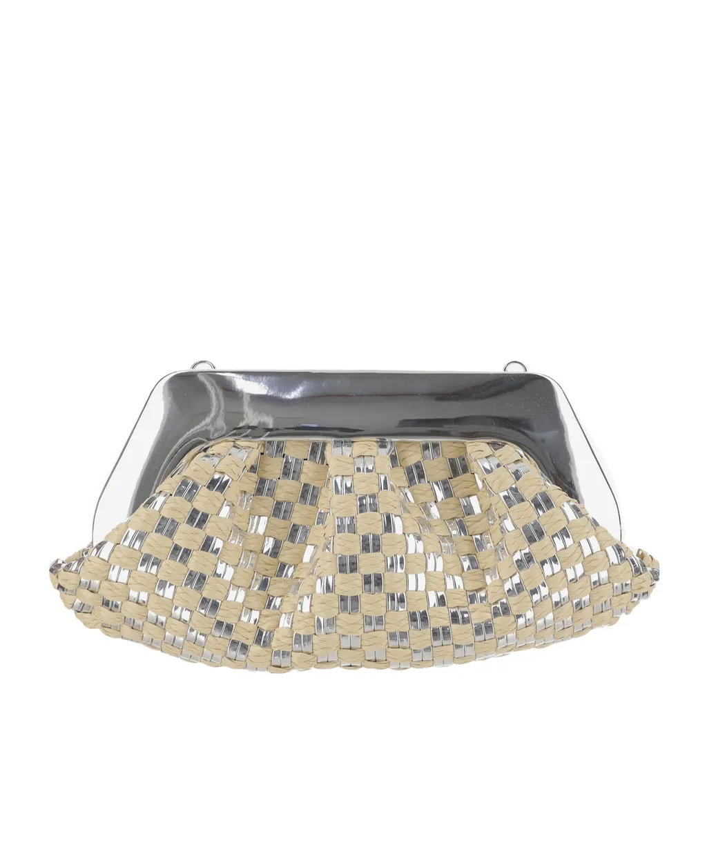 Themoirè Emera Weaved Clutch Bag