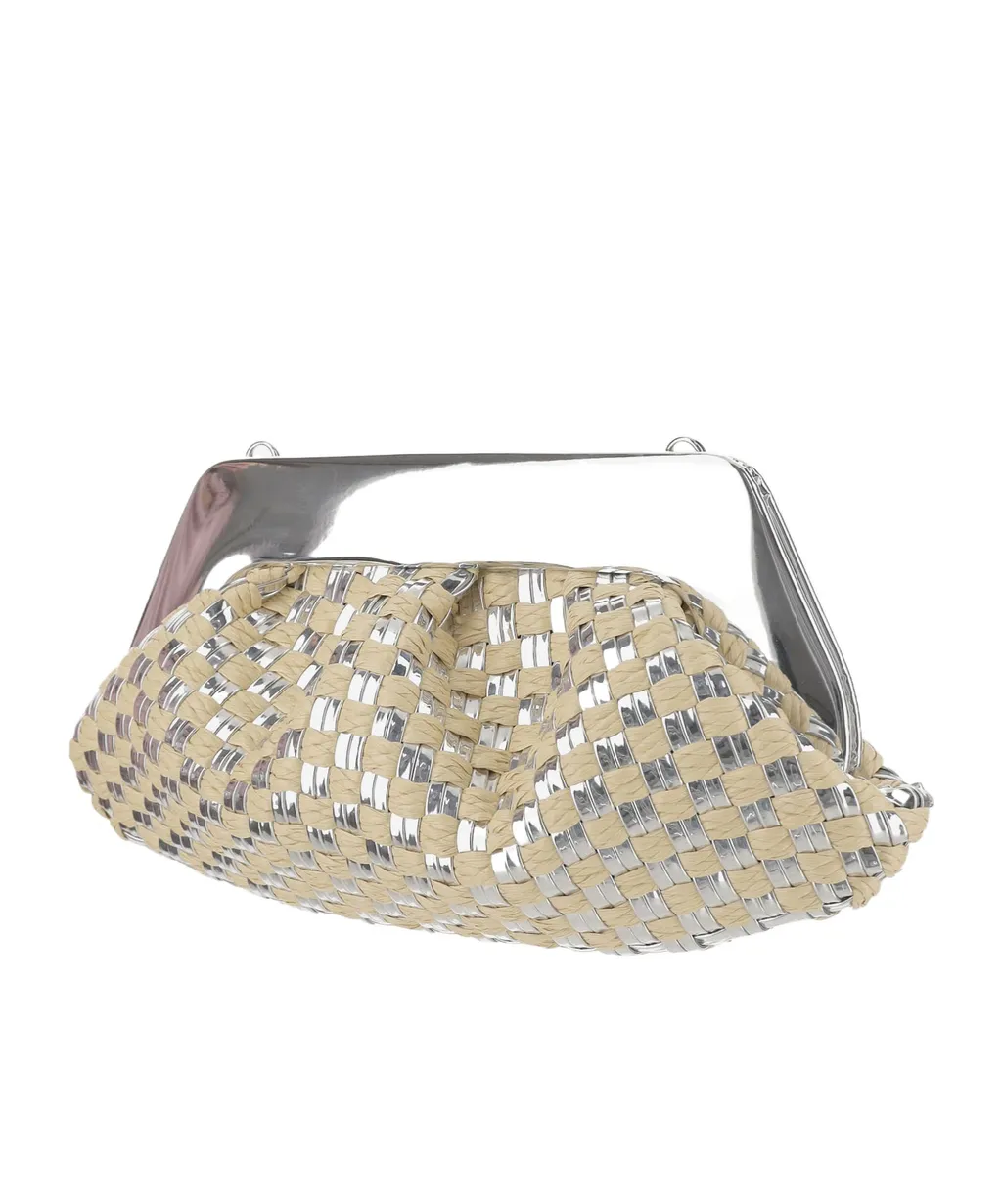 Themoirè Emera Weaved Clutch Bag