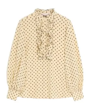 Valentino Plusdepois-Printed Ruffled-Trim Shirt