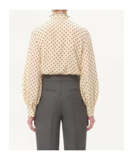Valentino Plusdepois-Printed Ruffled-Trim Shirt