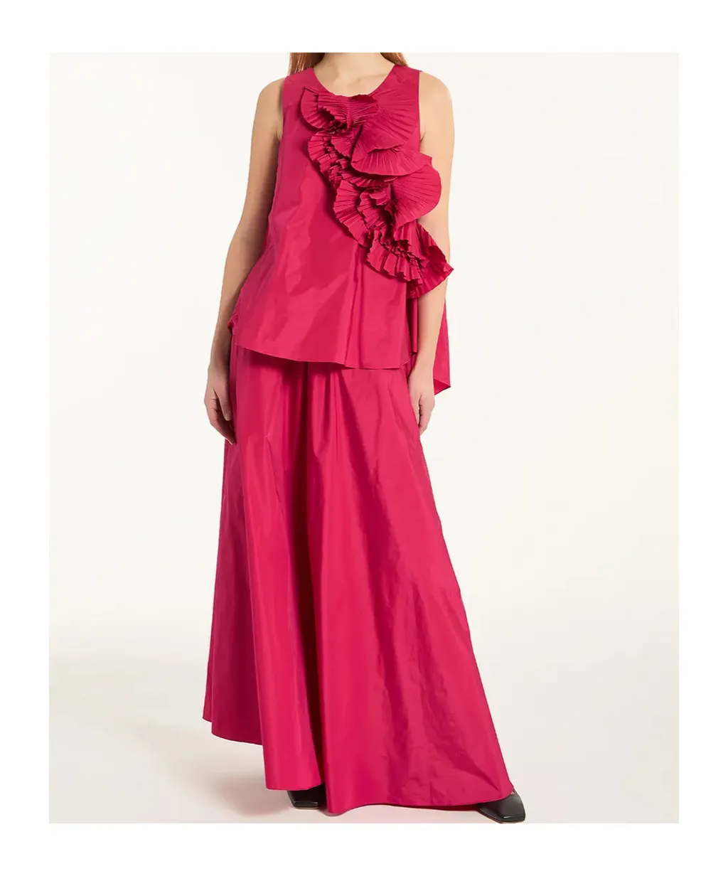 P.A.R.O.S.H. Ruffle Detailed Sleeveless Dress
