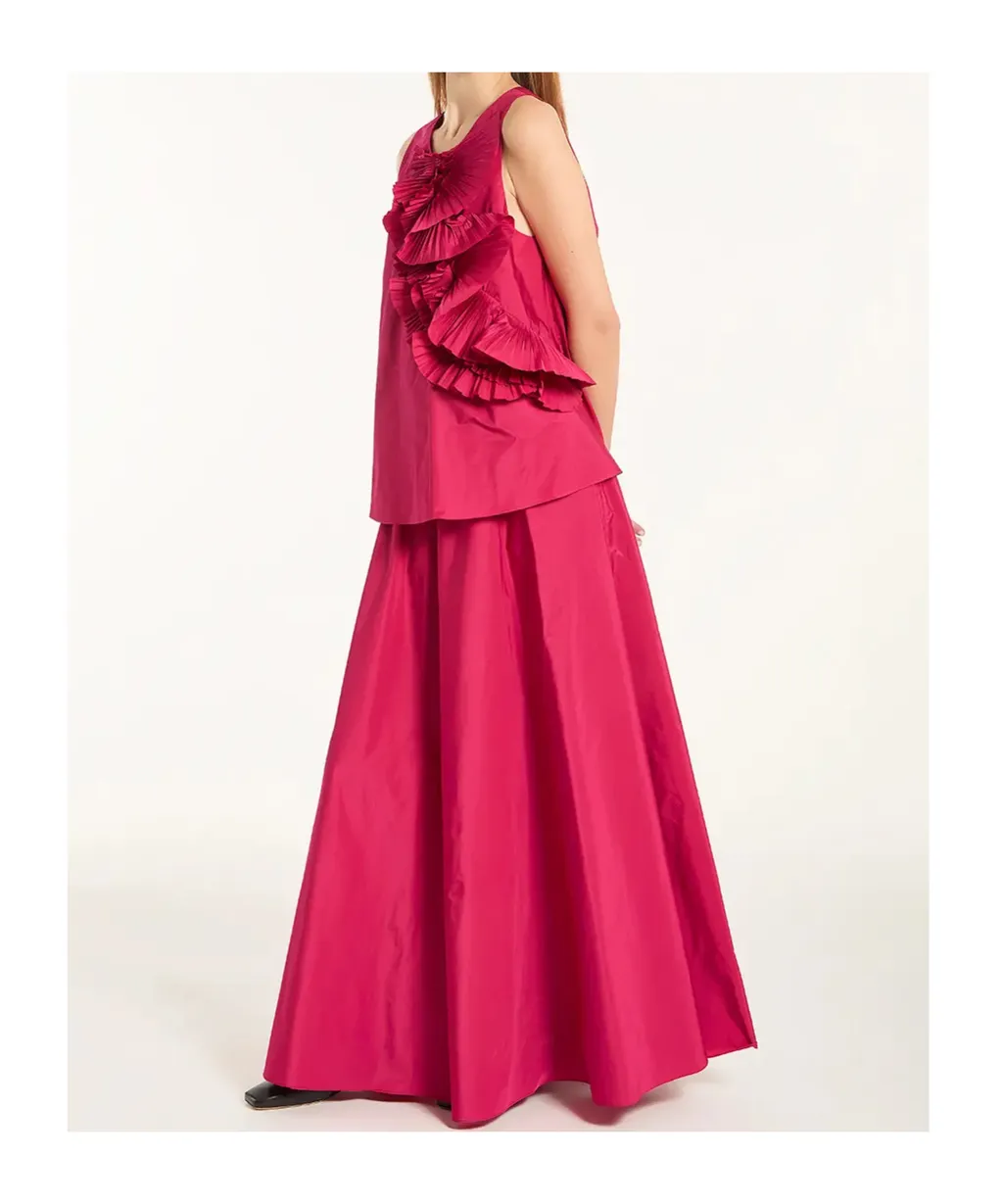 P.A.R.O.S.H. Ruffle Detailed Sleeveless Dress