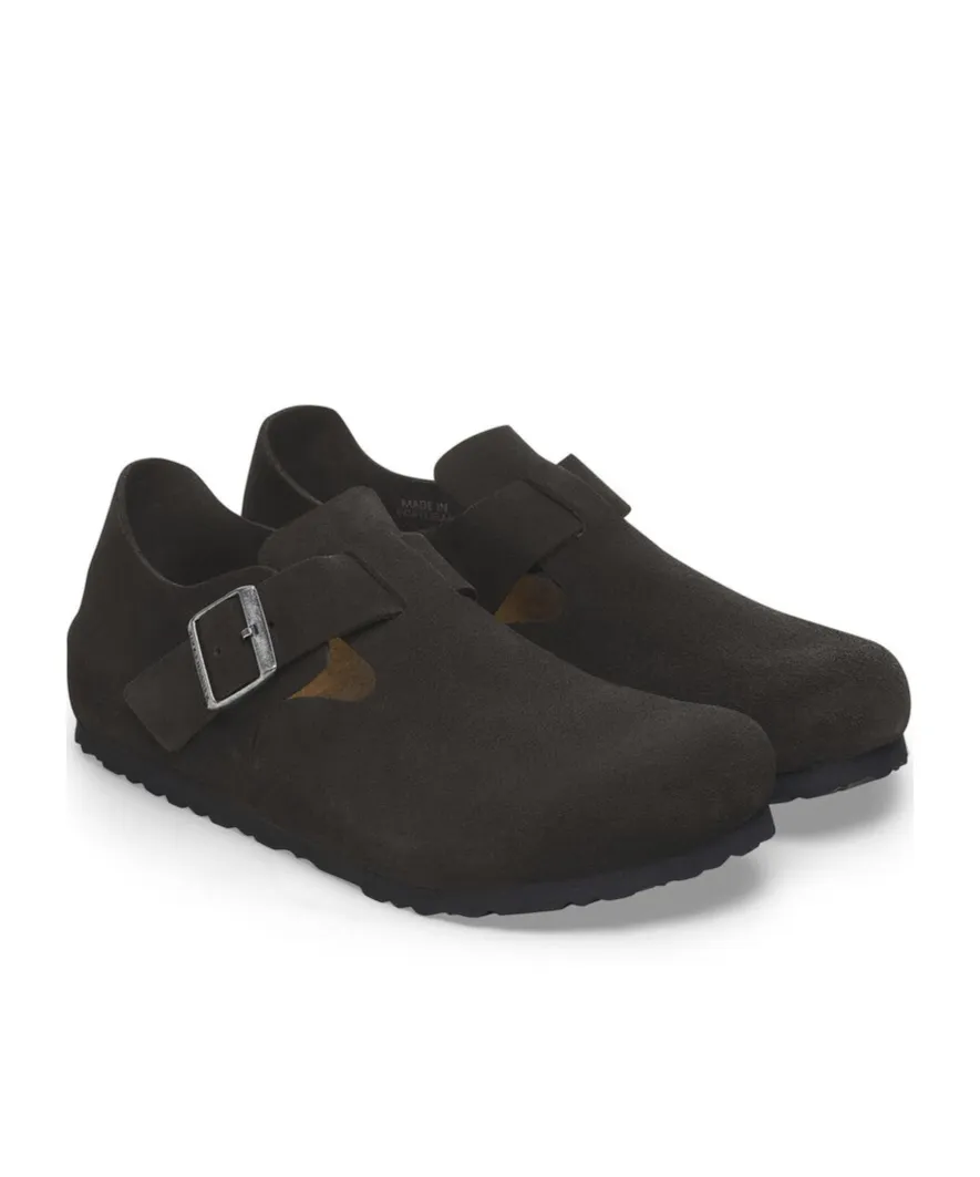 Birkenstock London Bs Buckle Detailed Flat Shoes