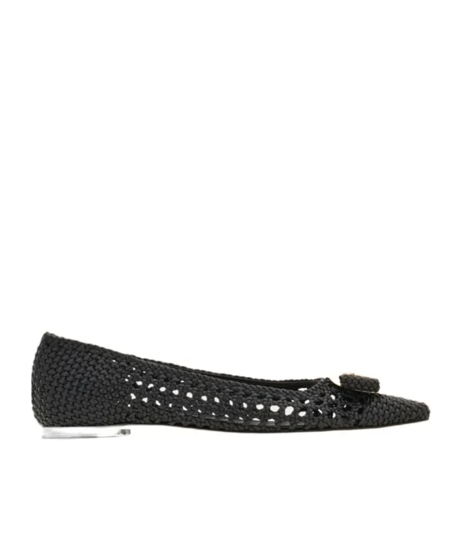 Ferragamo New Vara Buckle Ballet Flats
