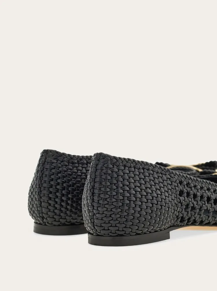 Ferragamo New Vara Buckle Ballet Flats