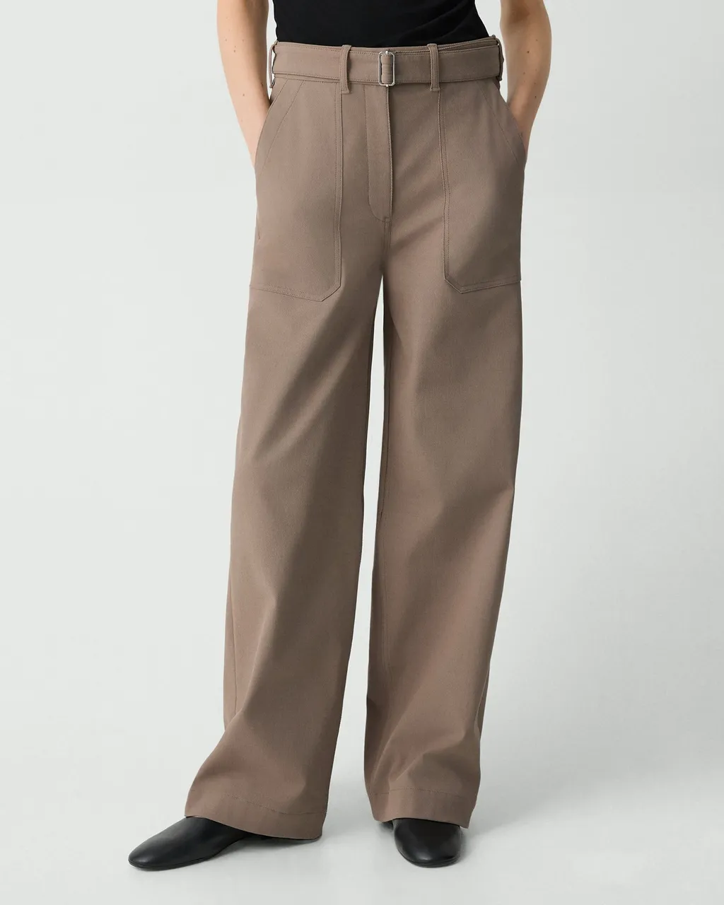 Utility Wide-Leg Trousers In Neoteric Twill