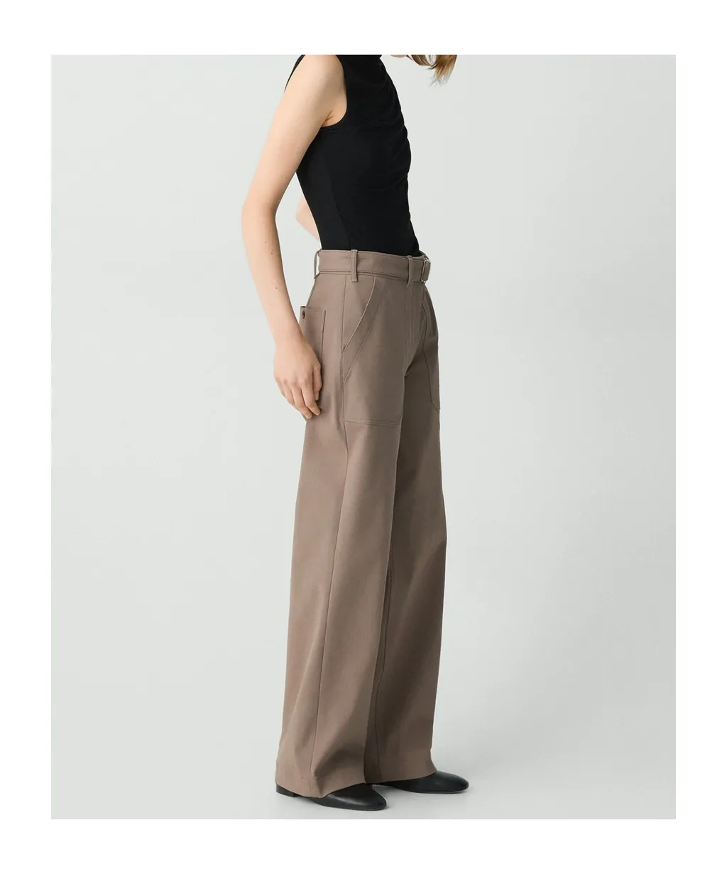 Utility Wide-Leg Trousers In Neoteric Twill