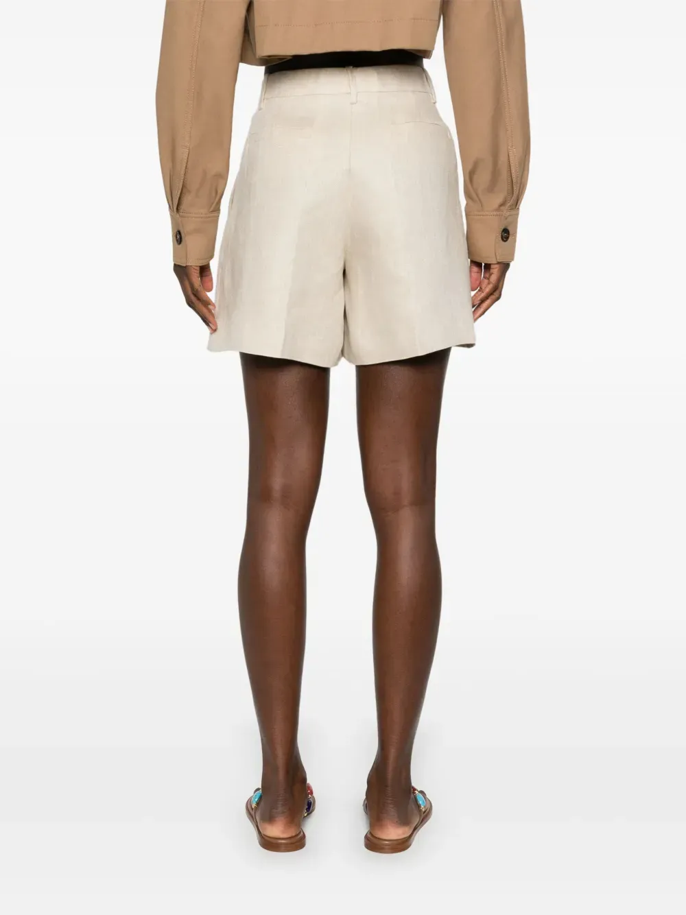 P.A.R.O.S.H. Pleat Detailed Shorts