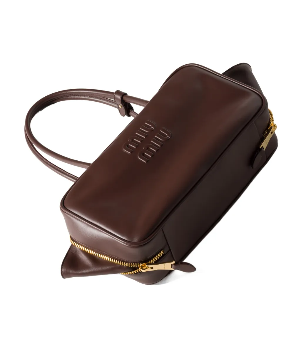 Miu Miu Embossed Zipped Handbag